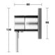 Keuco Mitigeur monocommande encastré DN15 IXMO 59551 avec rosace d'angle / chrome doux-5
