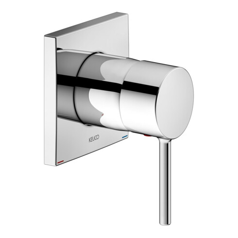 Keuco Mitigeur monocommande encastré DN15 IXMO 59551 avec rosace d'angle / chrome doux