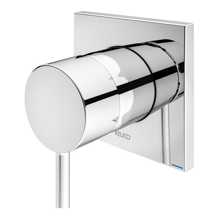 Keuco Mitigeur monocommande encastré DN15 IXMO 59551 avec rosace d'angle / chrome doux