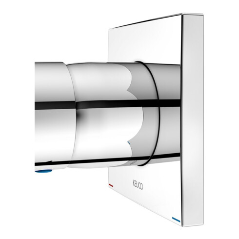 Keuco Mitigeur monocommande encastré DN15 IXMO 59551 avec rosace d'angle/plate chromée