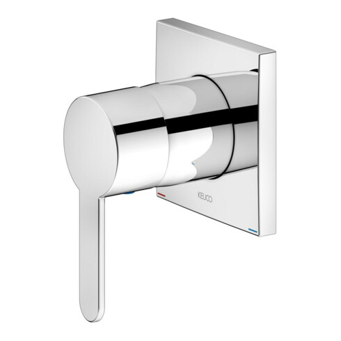 Keuco Mitigeur monocommande encastré DN15 IXMO 59551 avec rosace d'angle/plate chromée