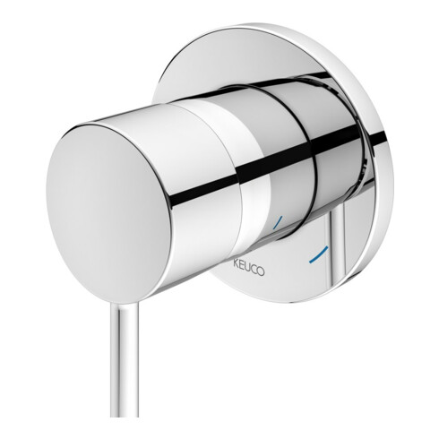 Keuco Mitigeur monocommande encastré DN15 IXMO 59551 avec rosace ronde chromée satinée