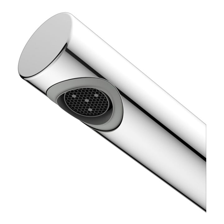 Keuco Mitigeur monocommande IXMO lavabo, bec 187 mm, chrome, mural, rosace ronde