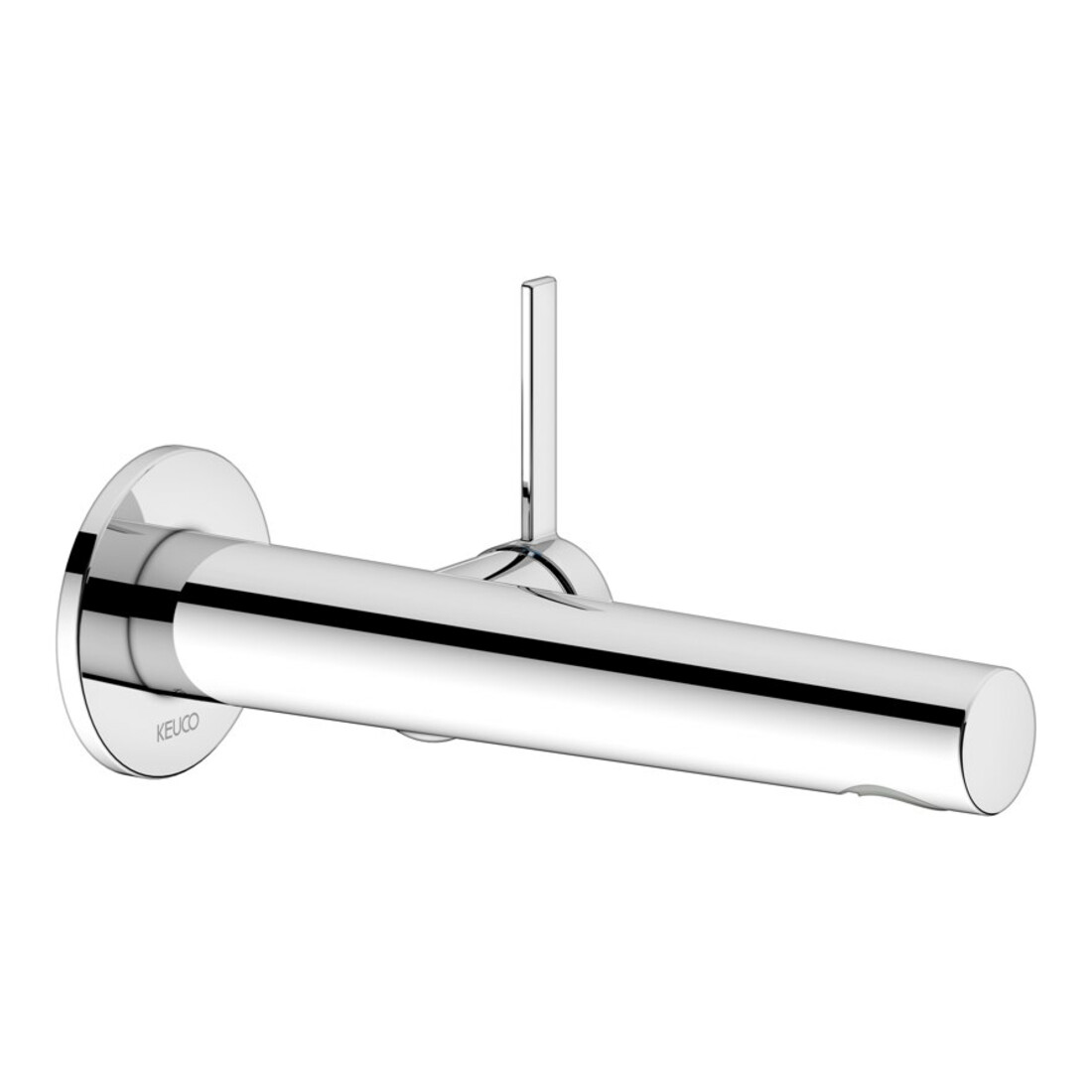 Keuco Mitigeur monocommande IXMO Pure lavabo Sortie 197 mm, chromé, mural, ros. rond