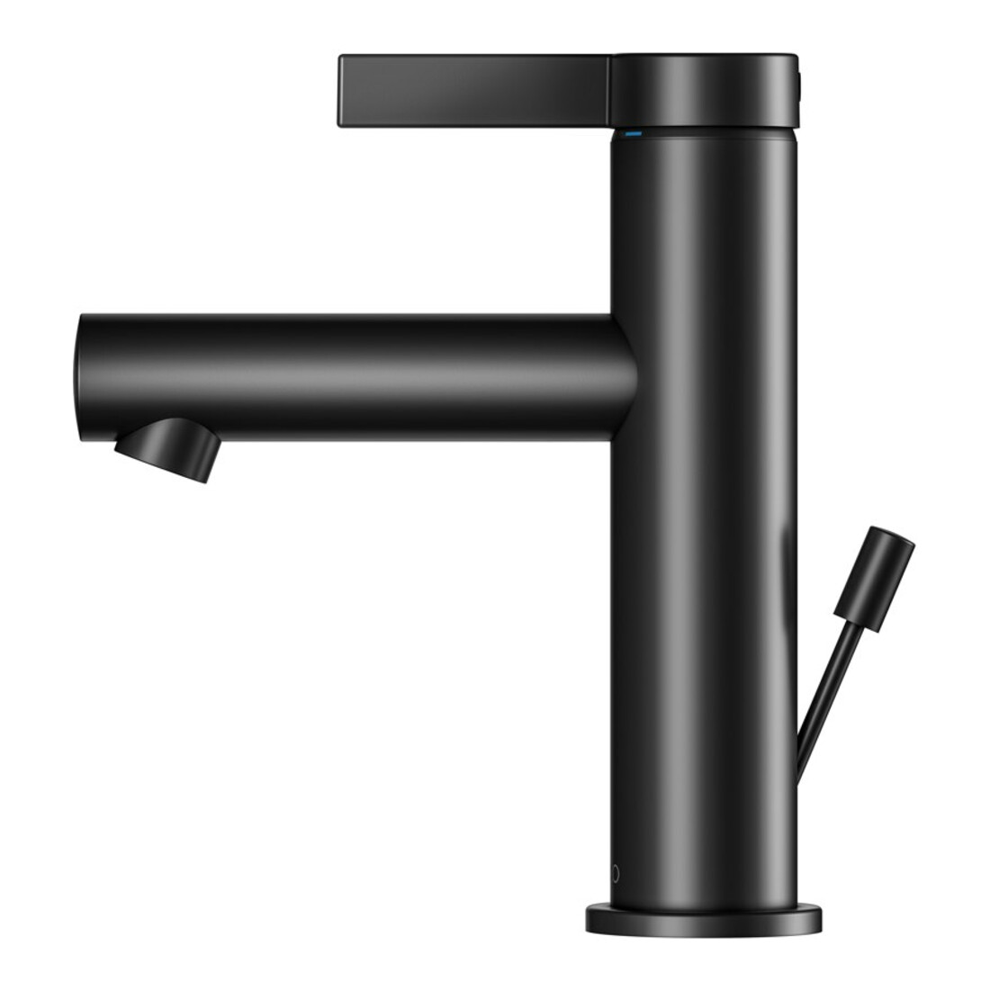 Keuco Mitigeur monocommande lavabo 100 IXMO Pure Sortie 110 mm, avec garniture vidage, noir mat