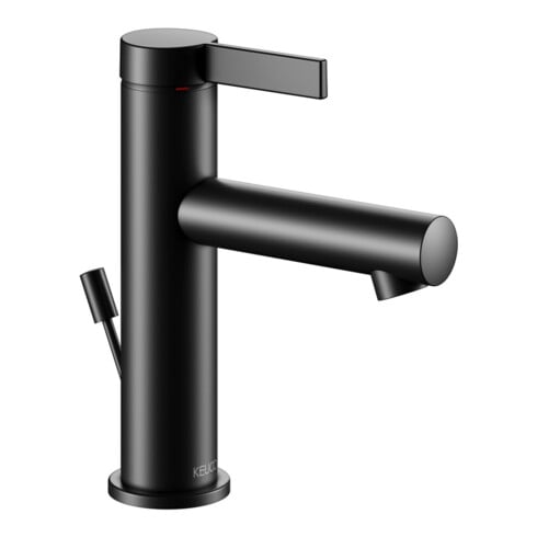 Keuco Mitigeur monocommande lavabo 100 IXMO Pure Sortie 110 mm, avec garniture vidage, noir mat