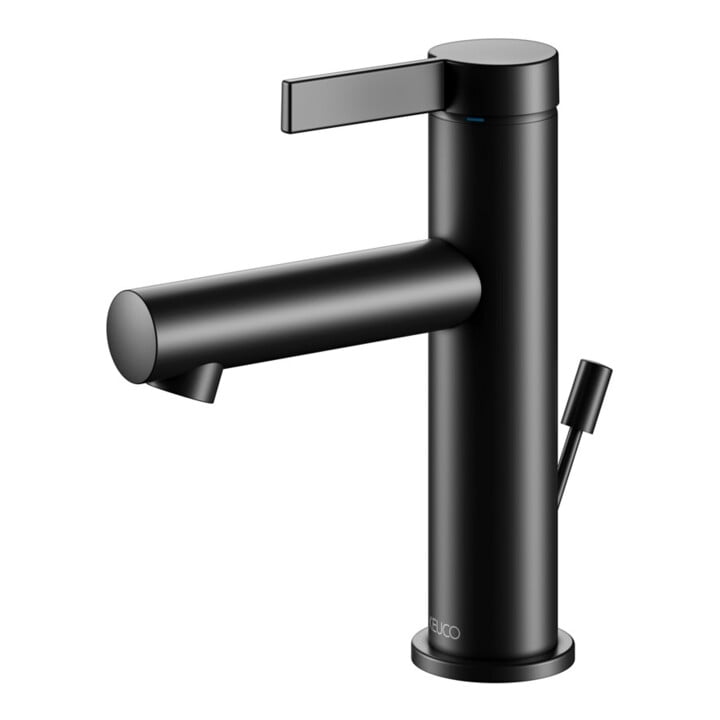 Keuco Mitigeur monocommande lavabo 100 IXMO Pure Sortie 110 mm, avec garniture vidage, noir mat