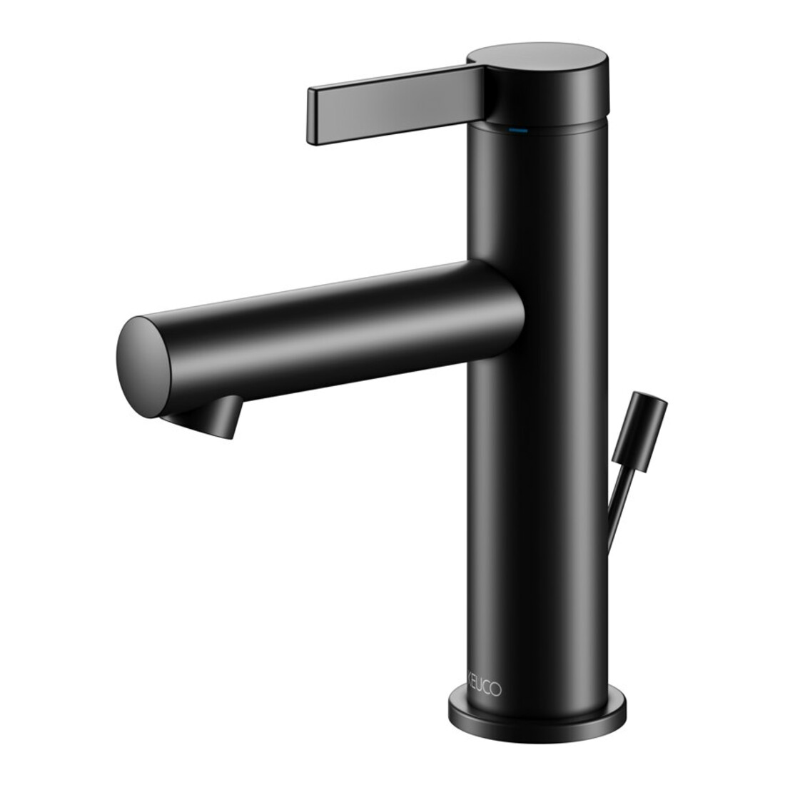 Keuco Mitigeur monocommande lavabo 100 IXMO Pure Sortie 110 mm, avec garniture vidage, noir mat