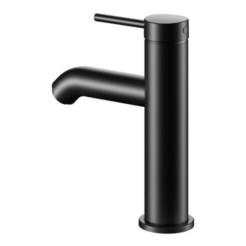 Keuco Mitigeur monocommande lavabo 100 IXMO Soft bec 114 mm, sans garniture, noir mat