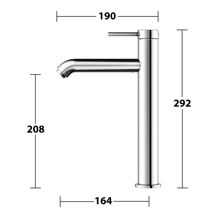 Keuco Mitigeur monocommande lavabo 210 IXMO 59510 sans vidage chrome lisse