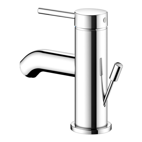Keuco Mitigeur monocommande lavabo 60 IXMO 59504 avec tirette, rosace chromée r/d