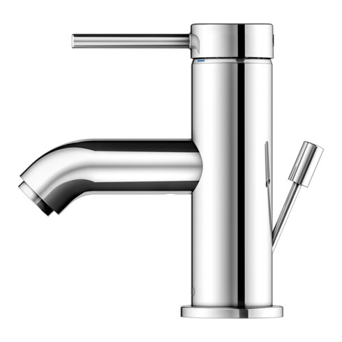 Keuco Mitigeur monocommande lavabo 60 IXMO 59504 avec tirette, rosace chromée r/d