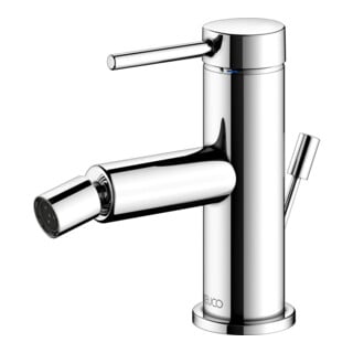 Keuco Mitigeur monocommande pour bidet IXMO 59509 avec vidage doux, rosace chromée droite/gauche