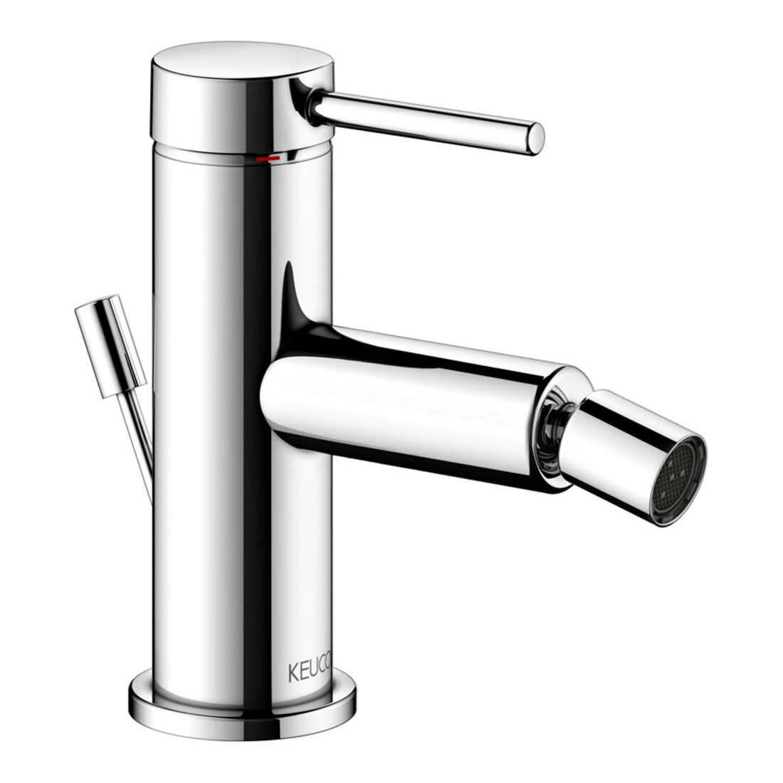 Keuco Mitigeur monocommande pour bidet IXMO 59509 avec vidage doux, rosace chromée droite/gauche