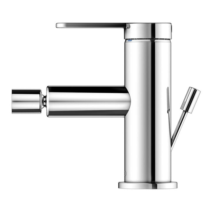 Keuco Mitigeur monocommande pour bidet IXMO 59509 avec vidage plat, rosace chromée droite/gauche