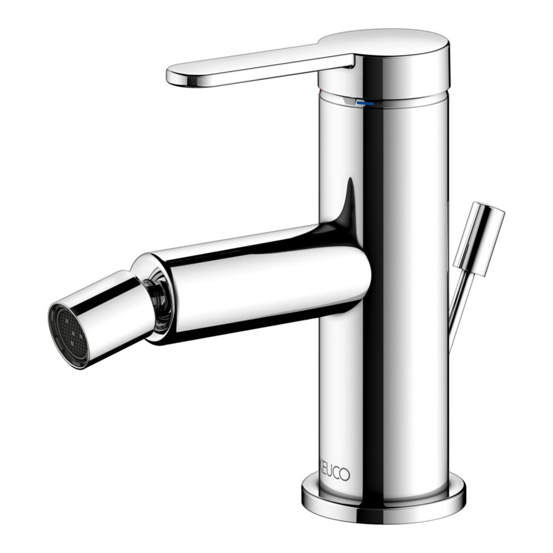 Keuco Mitigeur monocommande pour bidet IXMO 59509 avec vidage plat, rosace chromée droite/gauche