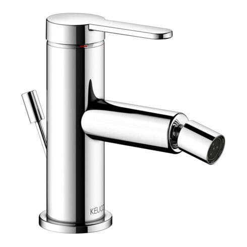 Keuco Mitigeur monocommande pour bidet IXMO 59509 avec vidage plat, rosace chromée droite/gauche