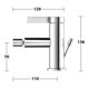 Keuco Mitigeur monocommande pour bidet IXMO 59509 avec vidage Pure, rosace droite/gauche chromée-2
