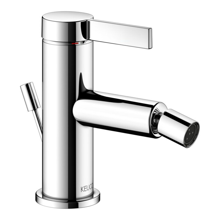 Keuco Mitigeur monocommande pour bidet IXMO 59509 avec vidage Pure, rosace droite/gauche chromée