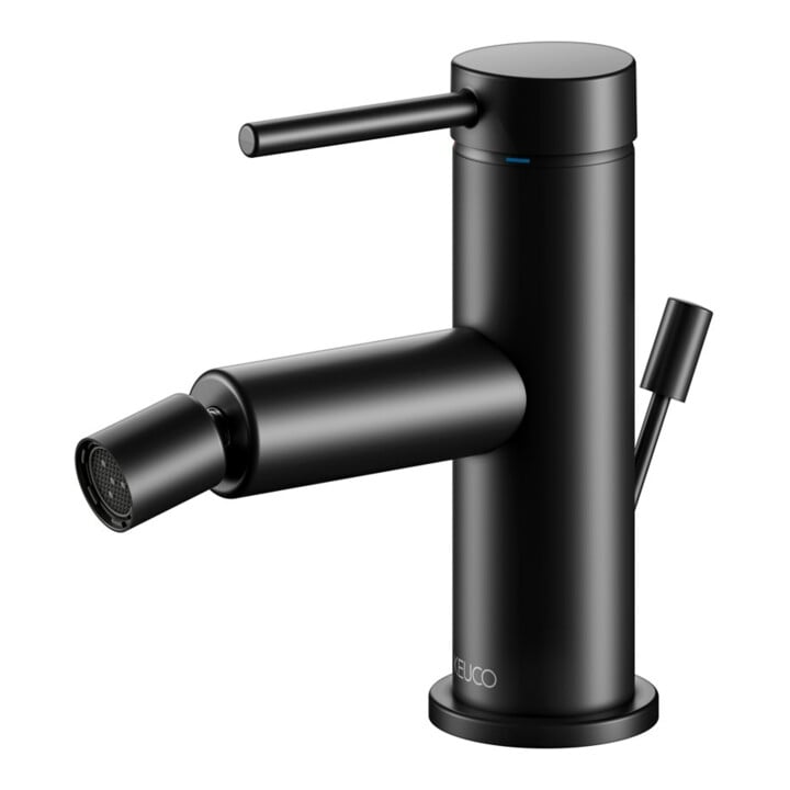 Keuco Mitigeur monocommande pour bidet IXMO 59509 avec vidage, soft, rosace droite/gauche noire