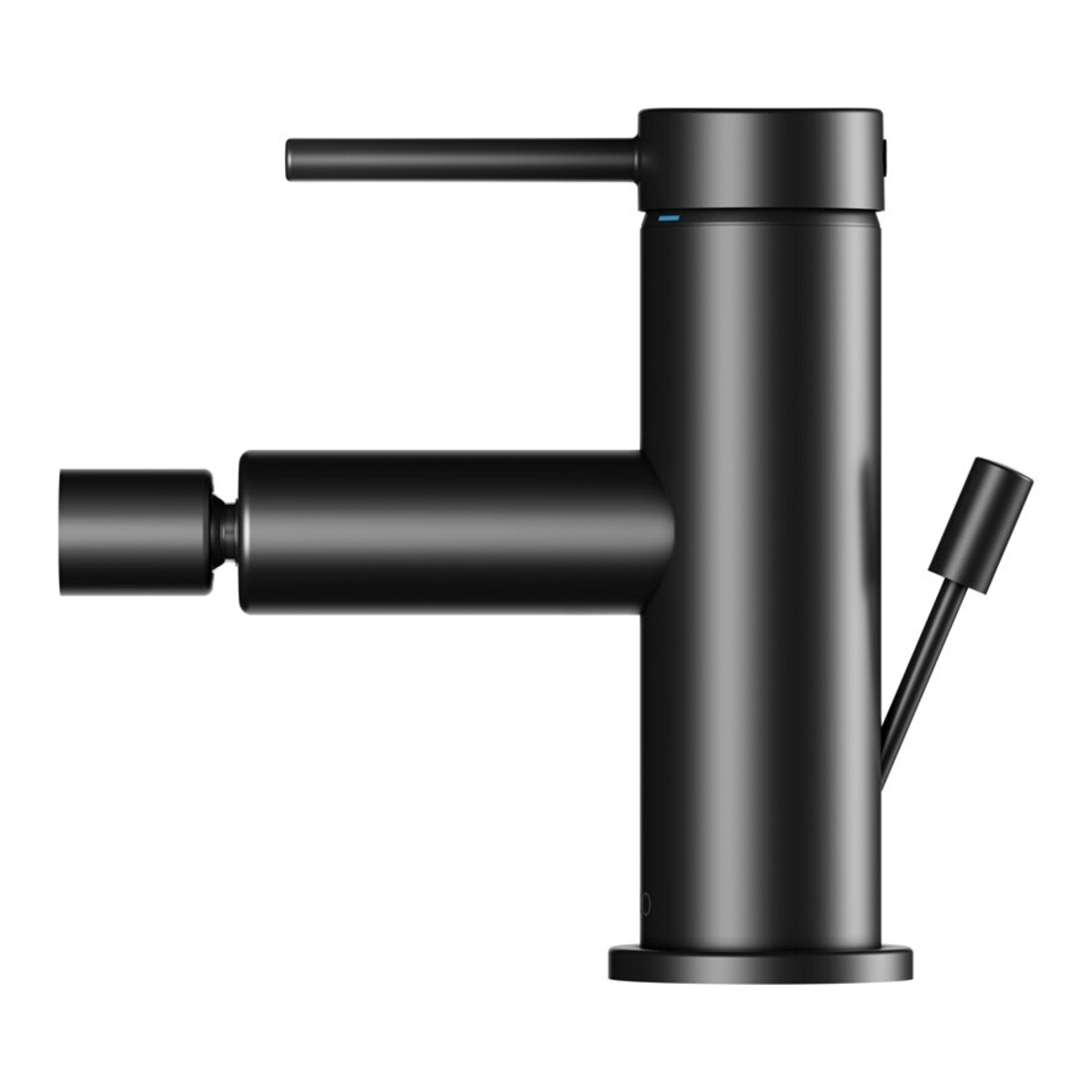 Keuco Mitigeur monocommande pour bidet IXMO 59509 avec vidage, soft, rosace droite/gauche noire
