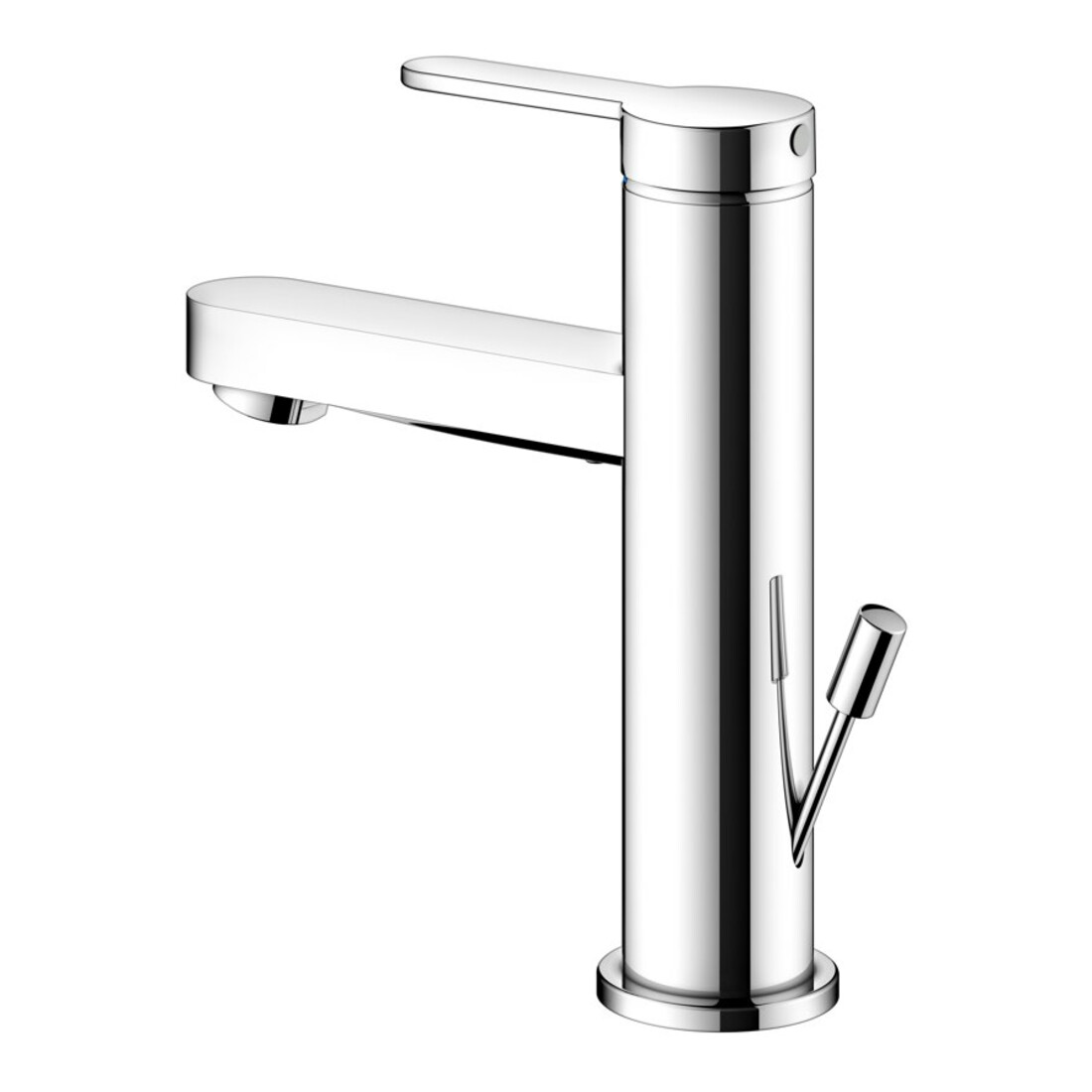 Keuco Mitigeur monocommande pour lavabo 100 IXMO 59502 avec tirette, chrome