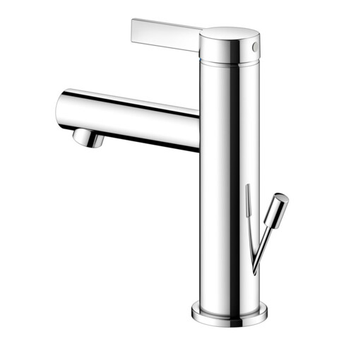 Keuco Mitigeur monocommande pour lavabo 100 IXMO 59502 avec tirette Pure, rosace droite/gauche chromée