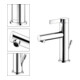 Keuco Mitigeur monocommande pour lavabo 100 IXMO 59502 avec tirette Pure, rosace droite/gauche chromée-4