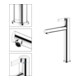 Keuco Mitigeur monocommande pour lavabo 210 IXMO 59510 Pure, rosace chromée droite/gauche-5