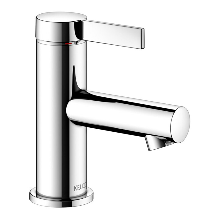Keuco Mitigeur monocommande pour lavabo 60 IXMO 59504 Pure, rosace chromée droite/gauche