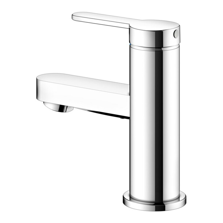 Keuco Mitigeur monocommande pour lavabo 60 IXMO 59504 sans tirette, plat, rosace droite/gauche chromé