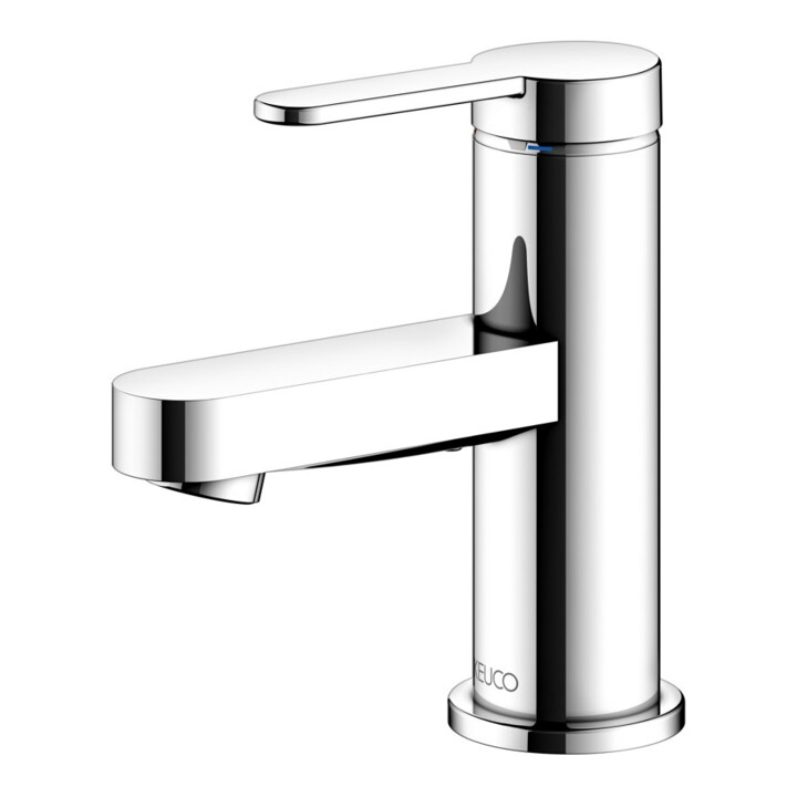 Keuco Mitigeur monocommande pour lavabo 60 IXMO 59504 sans tirette, plat, rosace droite/gauche chromé