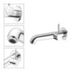 Keuco Mitigeur monocommande pour lavabo encastré UP IXMO 59516 Mural/sortie ronde 225 mm/chromé doux-4