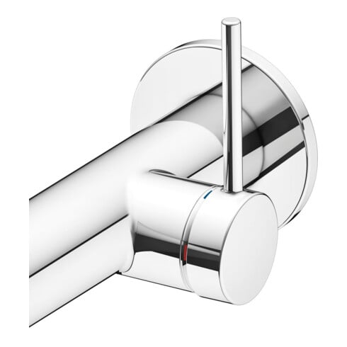 Keuco Mitigeur monocommande pour lavabo encastré UP IXMO 59516 Mural/sortie ronde 225 mm/chromé doux