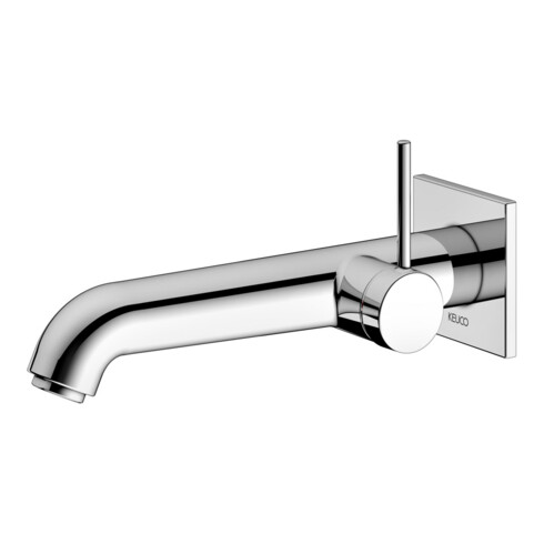 Keuco Mitigeur monocommande pour lavabo UP IXMO 59516 Mural/sortie angulaire 225mm/chromé doux