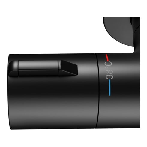 Keuco Mitigeur thermostatique douche Plan blue AP, noir mat