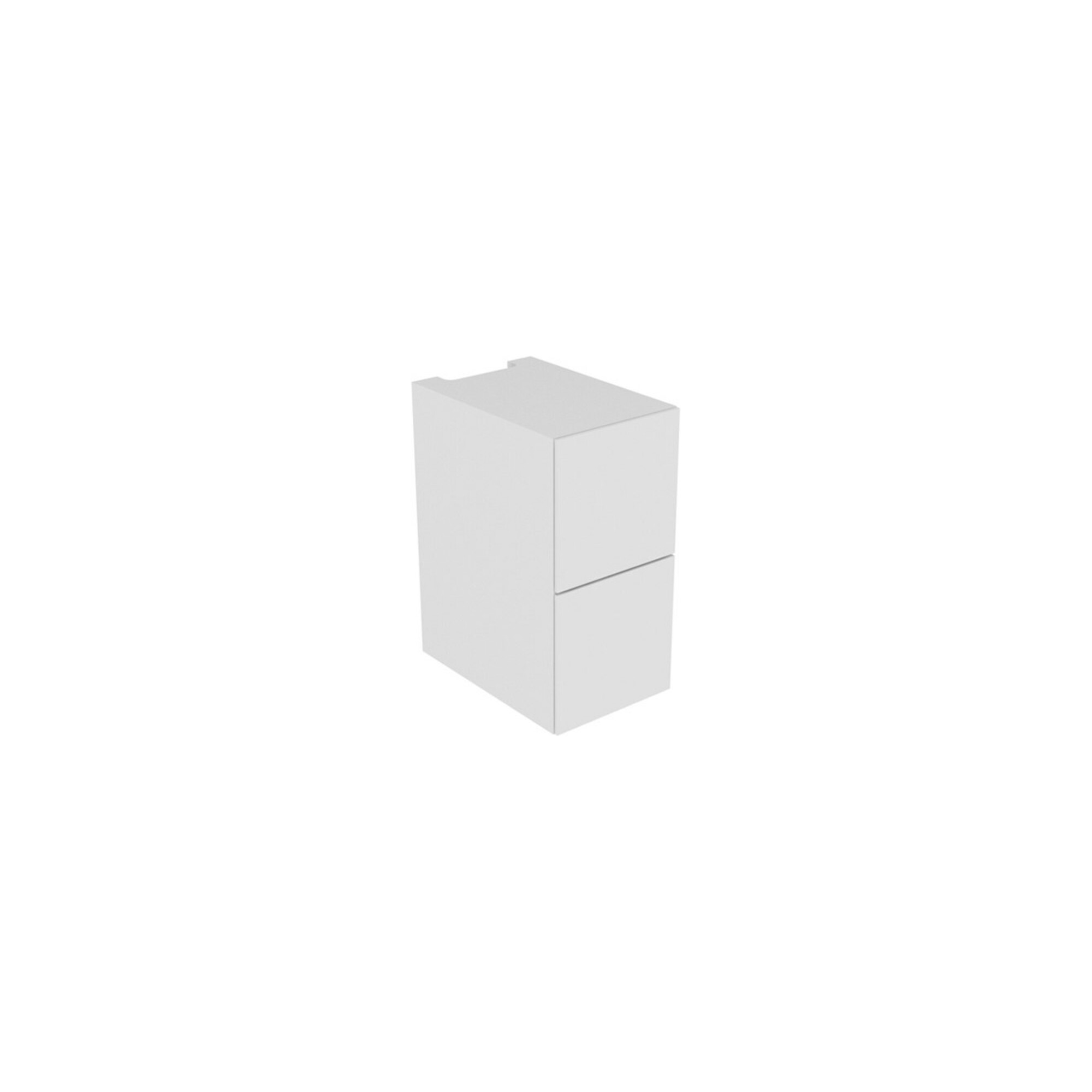 Keuco Modul-Unterbauschrank Edition 11 35x70x53,5cm, Lack Seidenmatt, Glas Weiß