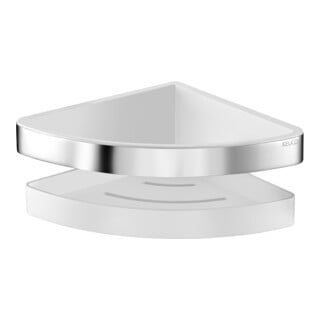 Keuco Panier d'angle de douche chromé/anthracite, 2 pcs, L. 180 mm
