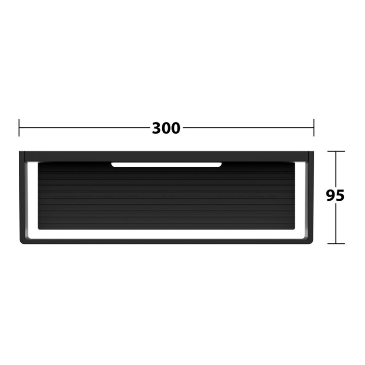 Keuco Panier de douche avec fixation murale, amovible, noir mat / alu