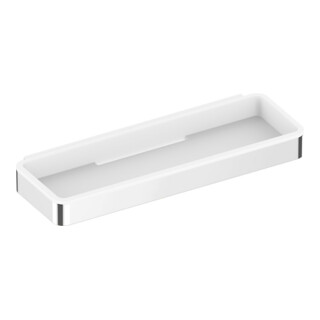 Keuco Panier de douche Plan 2 pcs, avec fixation murale, chromé/blanc