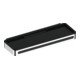 Keuco Panier de douche Plan 3 pcs, avec paroi en verre, chromé/noir-1