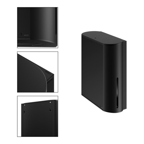 Keuco Papiertuchspender Plan schwarz matt / schwarz