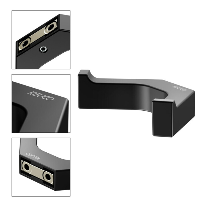 Keuco Patère double Edition 11, noir mat
