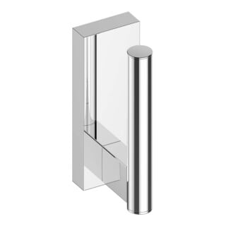 Keuco Plan Care Plaque murale avec porte-papier toilette, chromé