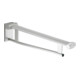 Keuco Plan Care Poignée d'appui rabattable WT 650 mm, freinée, AL argent anodisé/noir-1