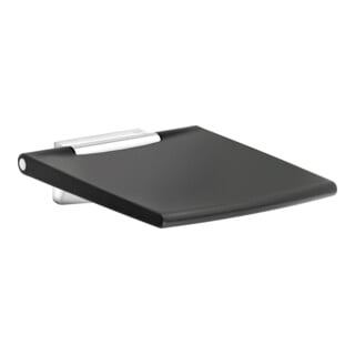 Keuco Plan Care siège rabattable chromé/blanc, pour fixation murale