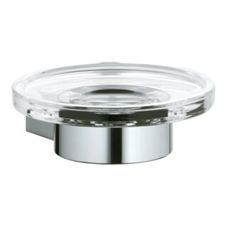 Keuco Plan m Porte-savon avec coupelle cristal, chromé