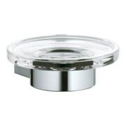 Keuco Plan m Porte-savon avec coupelle cristal, chromé