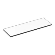Keuco Planche en verre Cristallinglas 350x120mm, sans bord vert