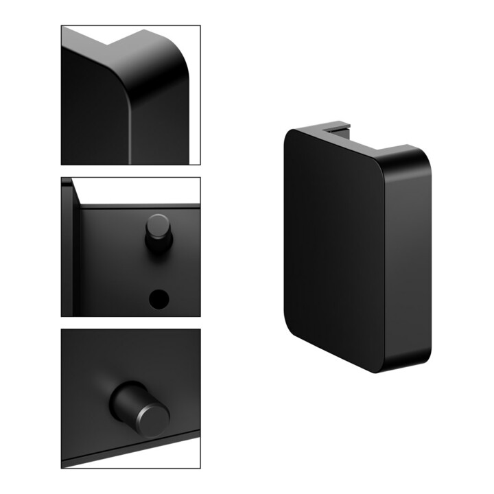 Keuco Plaque d'adaptation AXESS noir mat